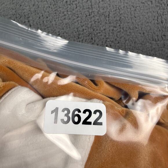 Sergio Tacchini Shirt Mens 4XL Meerkat Tan Debossed Velour Tee Logo Pullover - Picture 9 of 9